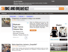 Tablet Screenshot of bikeandbreakfast.es